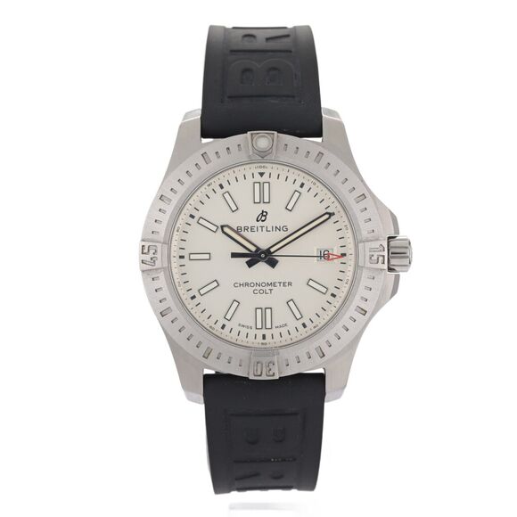 Breitling Colt Chronometer A17313 White 41mm Automatic Men's Watch - Picture 1 of 10